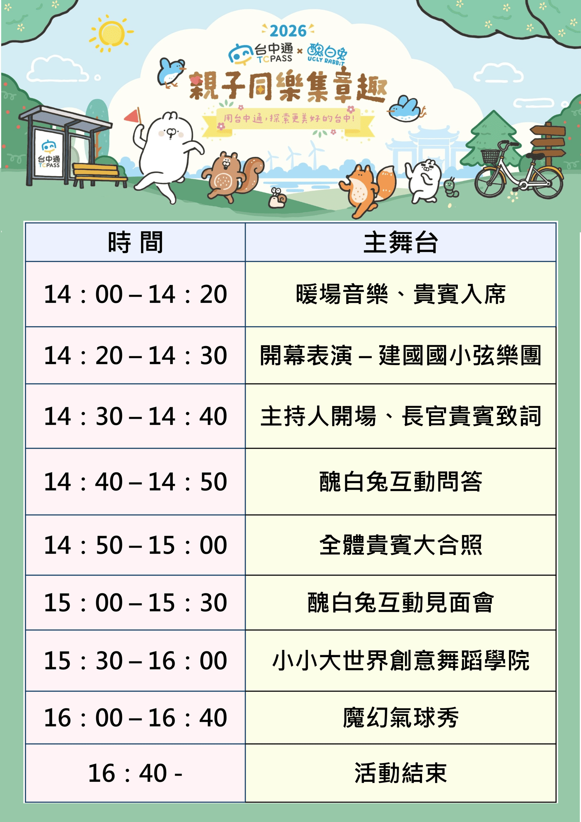 活動流程表